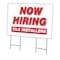 Signmission Now Hiring Tile Installers Yard & Stake outdoor plastic coroplast window, C-2436 TILE INSTALLERS C-2436 TILE INSTALLERS - alternate 1